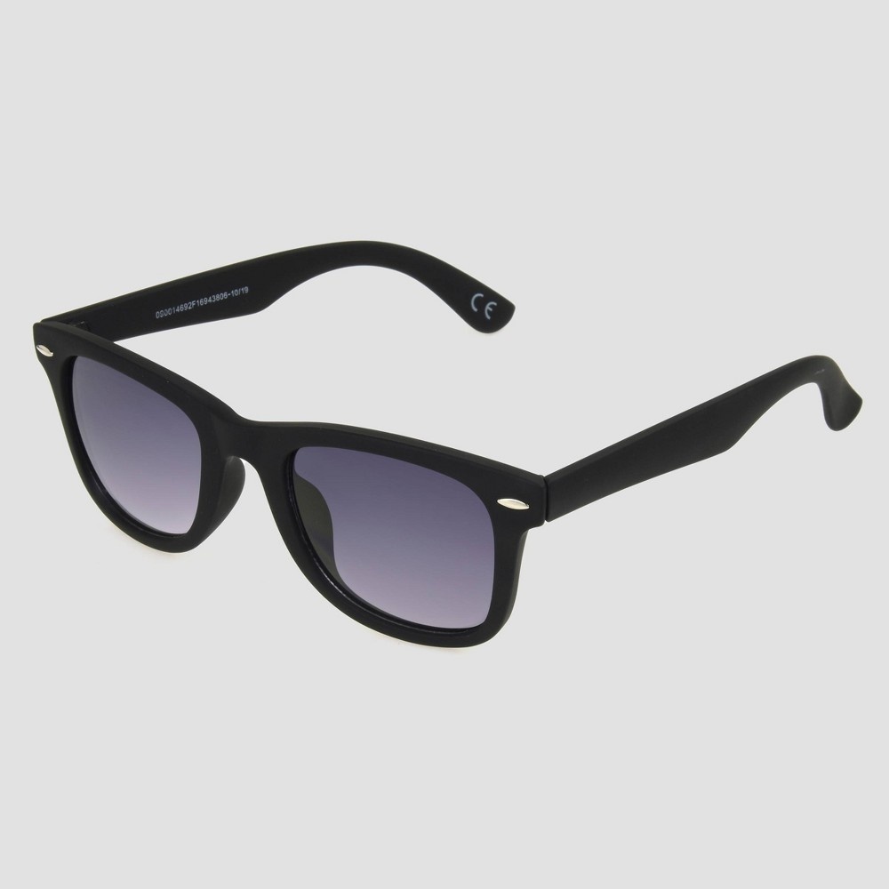 slide 2 of 2, Women's Surfer Shade Sunglasses - A New Day Black, 1 ct