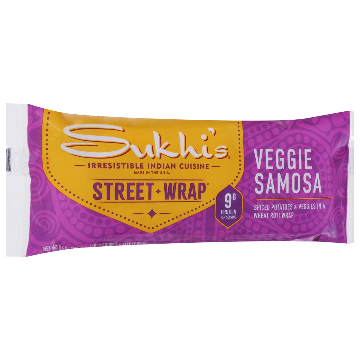 slide 4 of 13, Sukhi's Veggie Samosa Street Wrap 5.5 oz, 5.5 oz