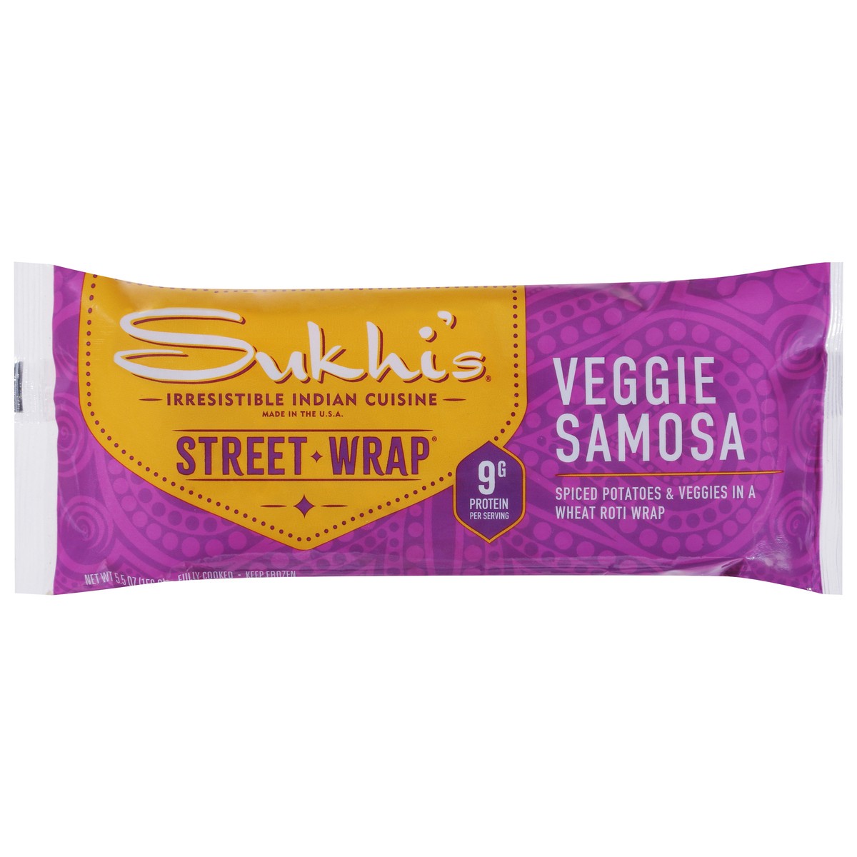 slide 11 of 13, Sukhi's Veggie Samosa Street Wrap 5.5 oz, 5.5 oz