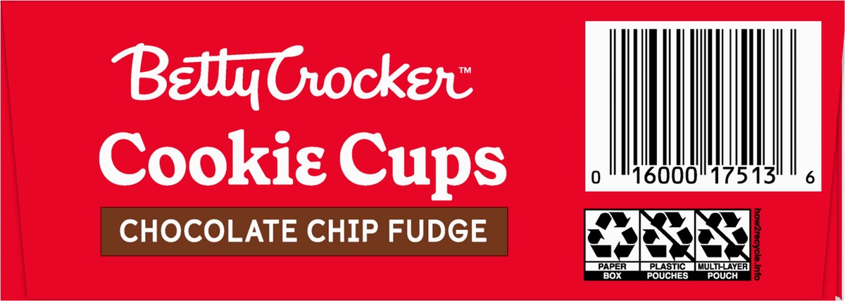 slide 11 of 11, Betty Crocker Chocolate Chip Fudge Cookie Cups, 15.1 oz, 15.1 oz