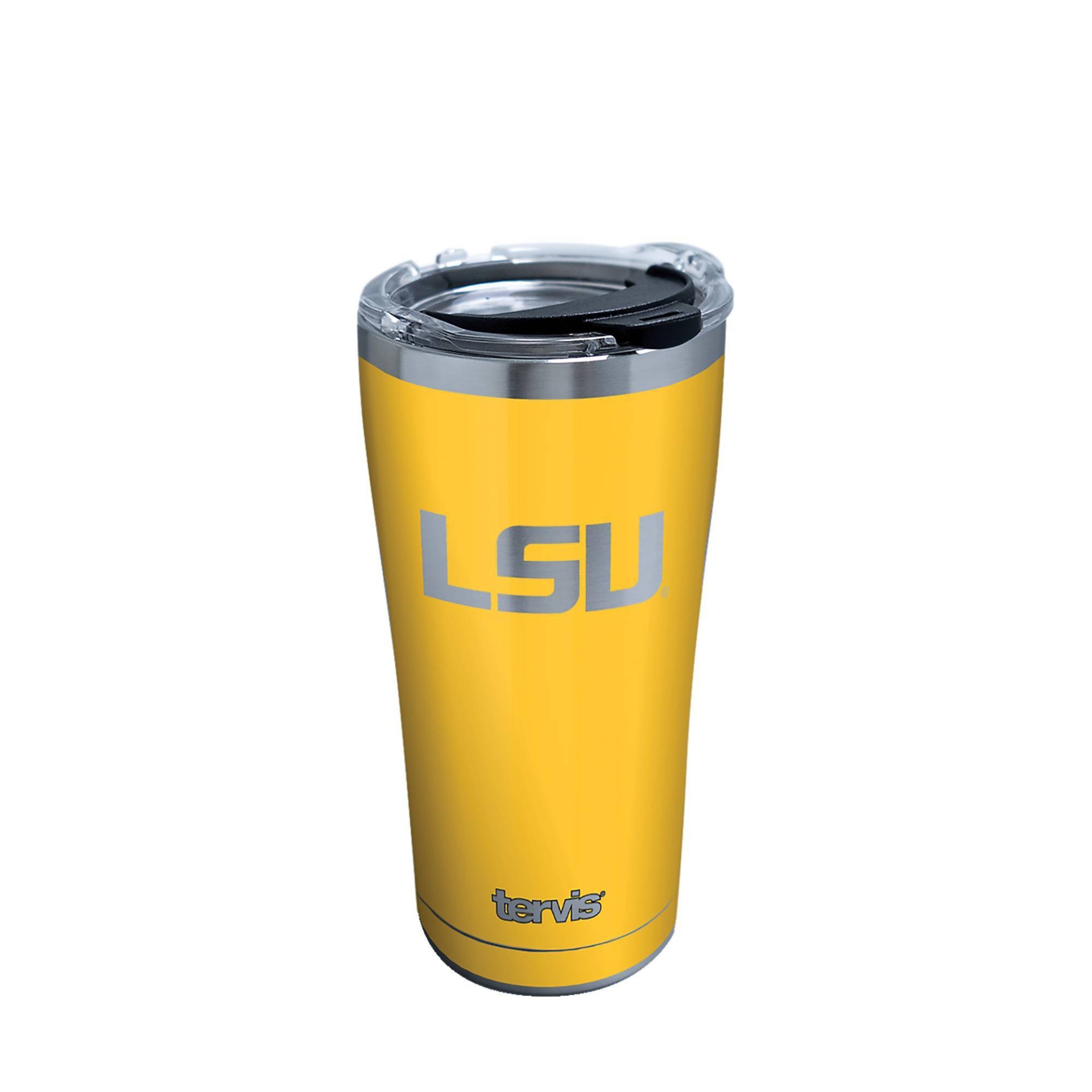 slide 1 of 3, NCAA LSU Tigers Roots Stainless Tumbler, 20 oz