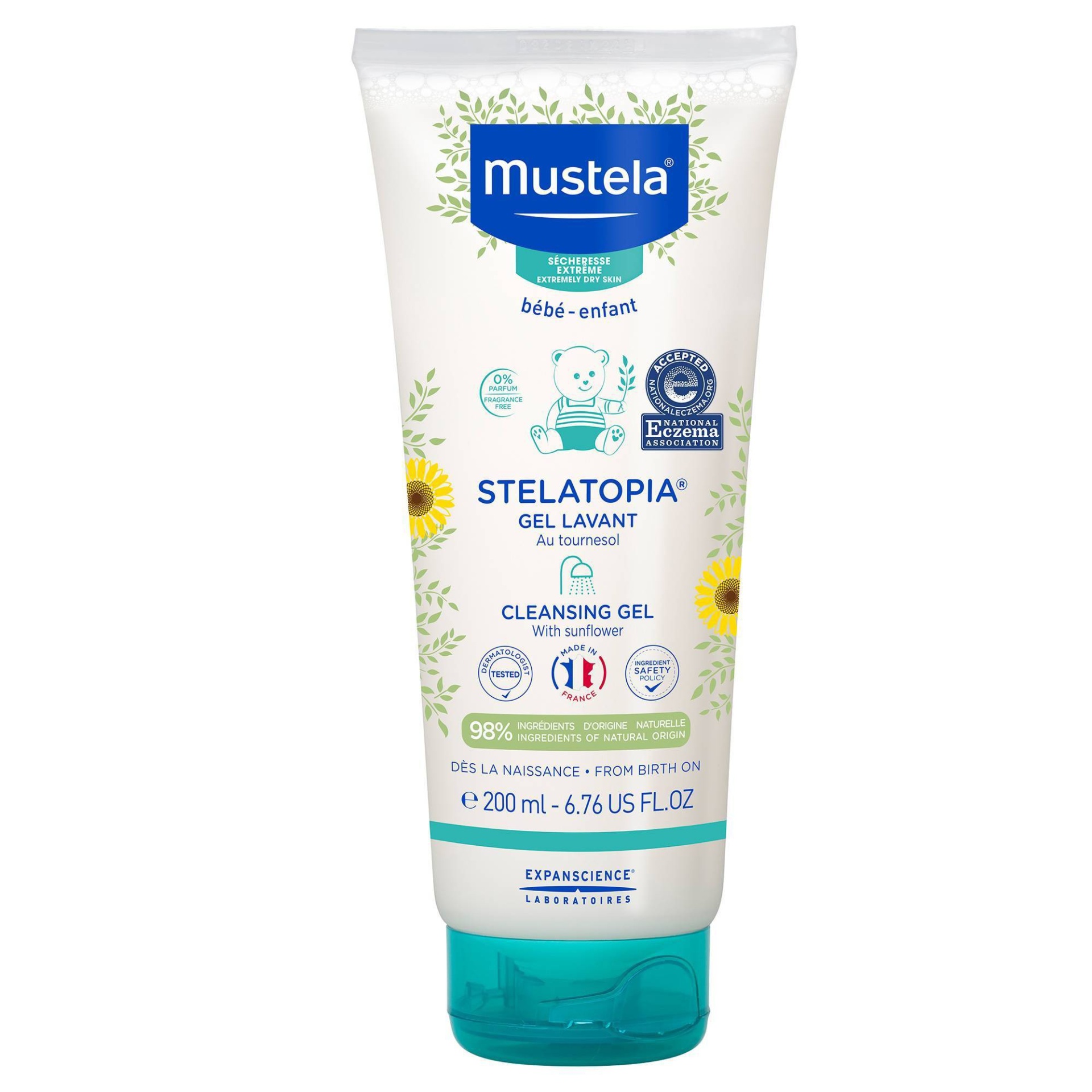 slide 1 of 6, Mustela Stelatopia Cleansing Gel, 6.76 fl oz