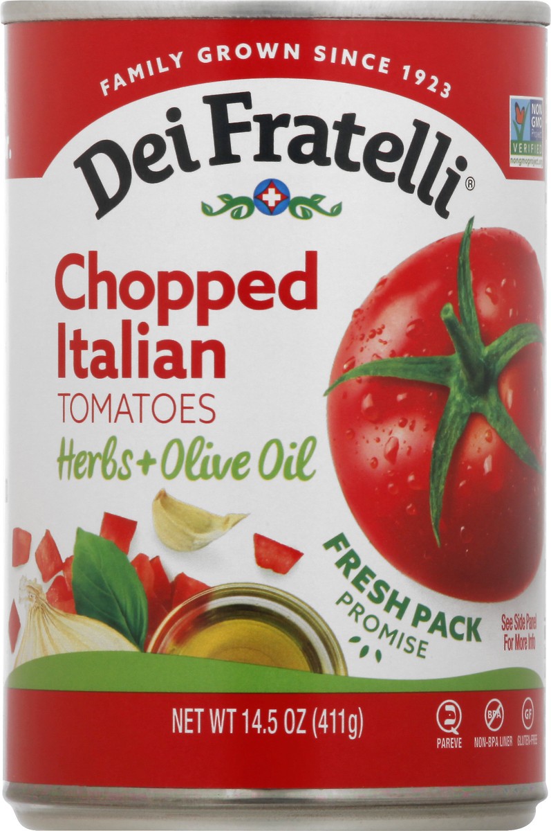 slide 6 of 13, Dei Fratelli Tomato Chopped, 14.5 oz
