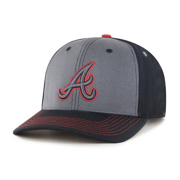 slide 1 of 2, MLB Atlanta Braves Men's Blackball Captain Hat, 1 ct