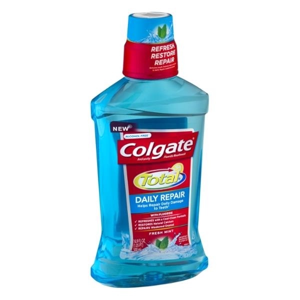 slide 1 of 1, Colgate Total Daily Repair Mouthwash With Fluoride, 500 ml