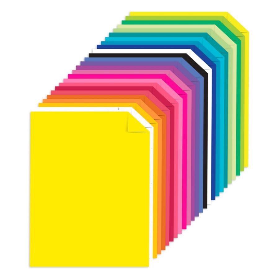 slide 2 of 3, ASTROBRIGHTS Color Card Stock, Letter Size, Assorted Colors, Pack Of 100 Sheets, 100 ct