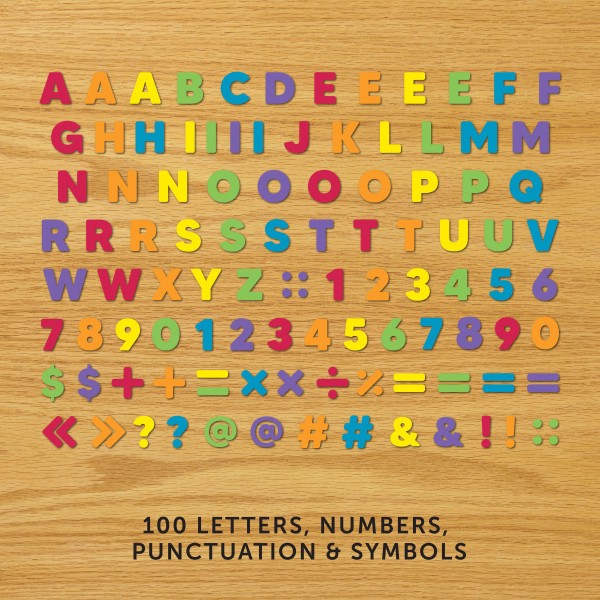 slide 4 of 5, ASTROBRIGHTS Numbers And Letters, With Punctuation, Pre-K To Grade 5, Multicolor, Pack Of 72, 72 ct