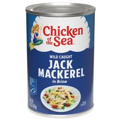 Chicken of the Sea Wild Caught Jack Mackerel in Brine 15 oz