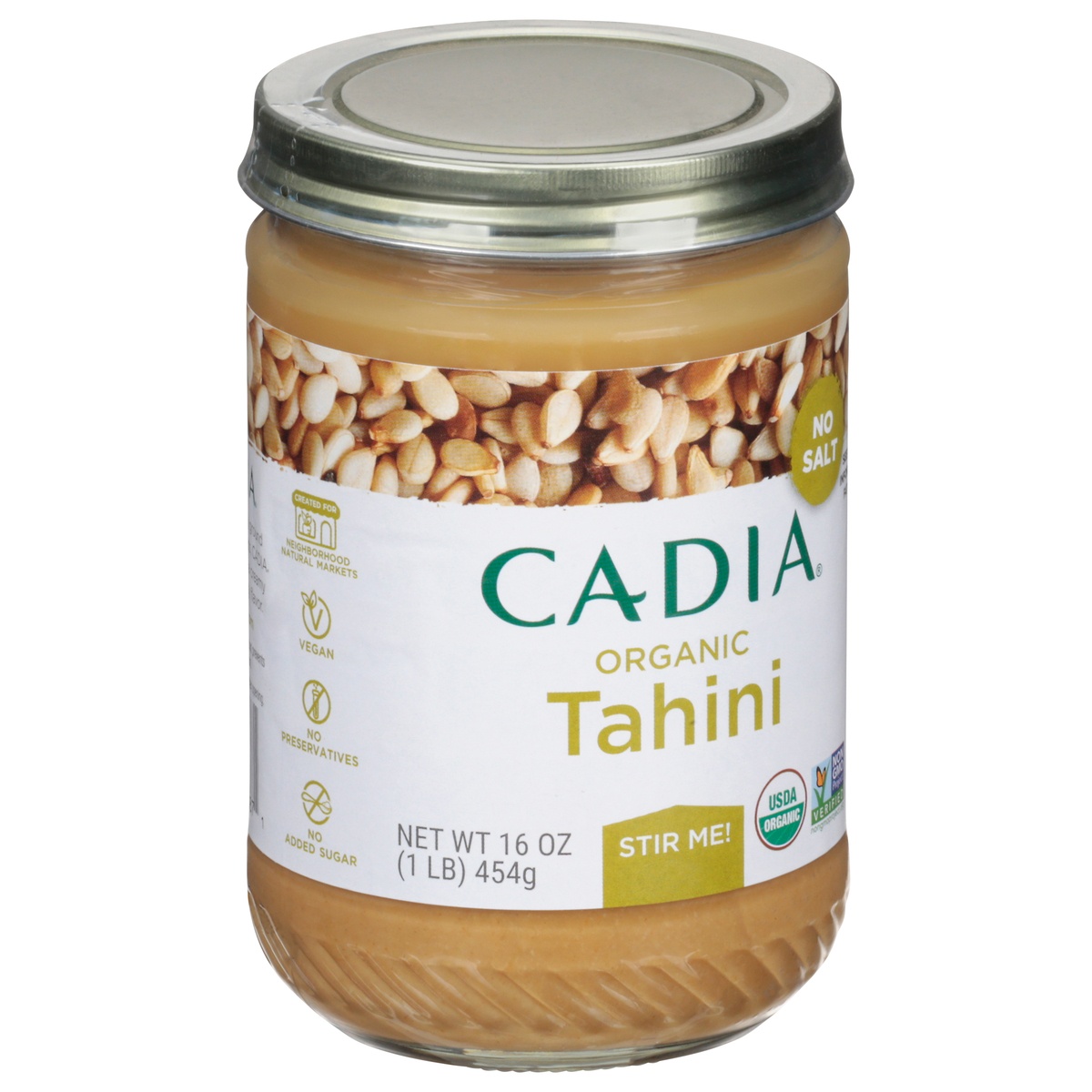 slide 2 of 11, Cadia Organic Tahini, 16 oz