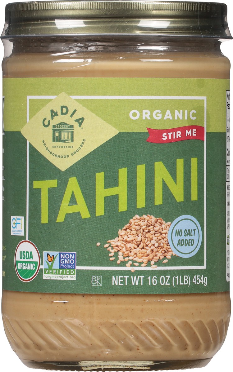 slide 6 of 9, Cadia Tahini Organic, 16 oz