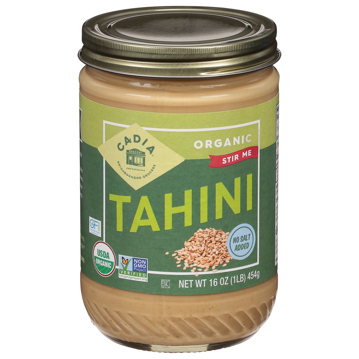 slide 1 of 9, Cadia Tahini Organic, 16 oz