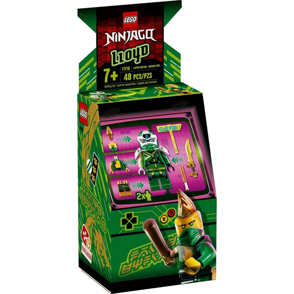 slide 6 of 7, LEGO NINJAGO Lloyd Avatar - Arcade Pod 71716 Mini Arcade Machine Building Set, 1 ct