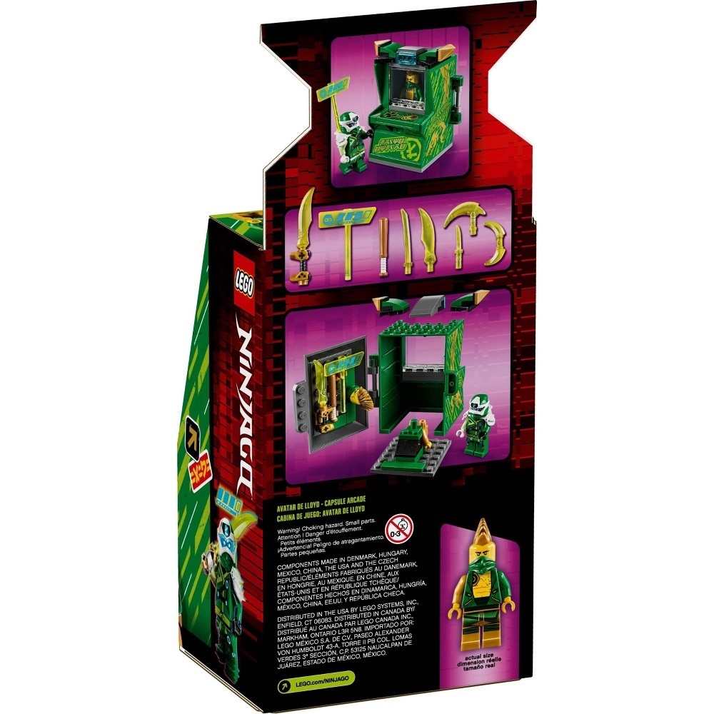 slide 7 of 7, LEGO NINJAGO Lloyd Avatar - Arcade Pod 71716 Mini Arcade Machine Building Set, 1 ct