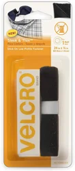 VELCRO Brand Velcro Sleek and Thin Stick On Tape Black