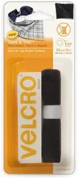 VELCRO Brand Velcro Sleek and Thin Stick On Tape Black