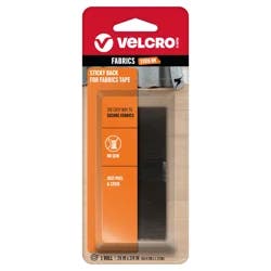 Velcro® Brand Sticky Back For Fabrics 24in X 3/4in Roll Black