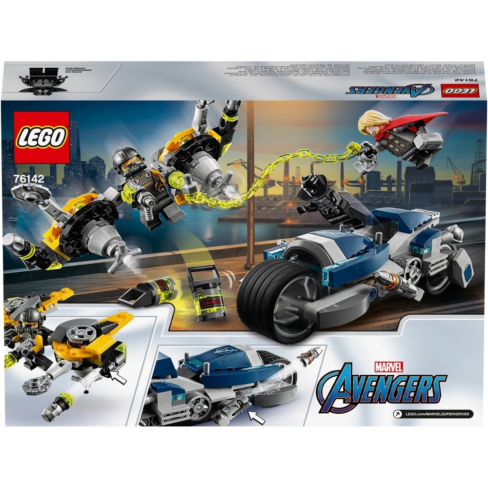 slide 7 of 7, LEGO Marvel Avengers Speeder Bike Attack 76142 Black Panther and Thor set, 1 ct