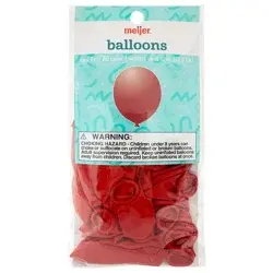 Meijer Helium Balloons, Red