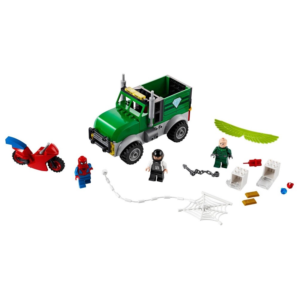 slide 6 of 7, LEGO Marvel Spider-Man Vulture's Trucker Robbery 76147 Starter Building Set, 1 ct