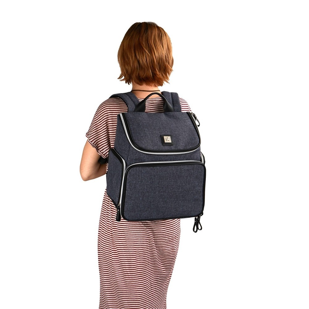 slide 14 of 14, Bananafish Breast Pump Backpack - Navy, 1 ct