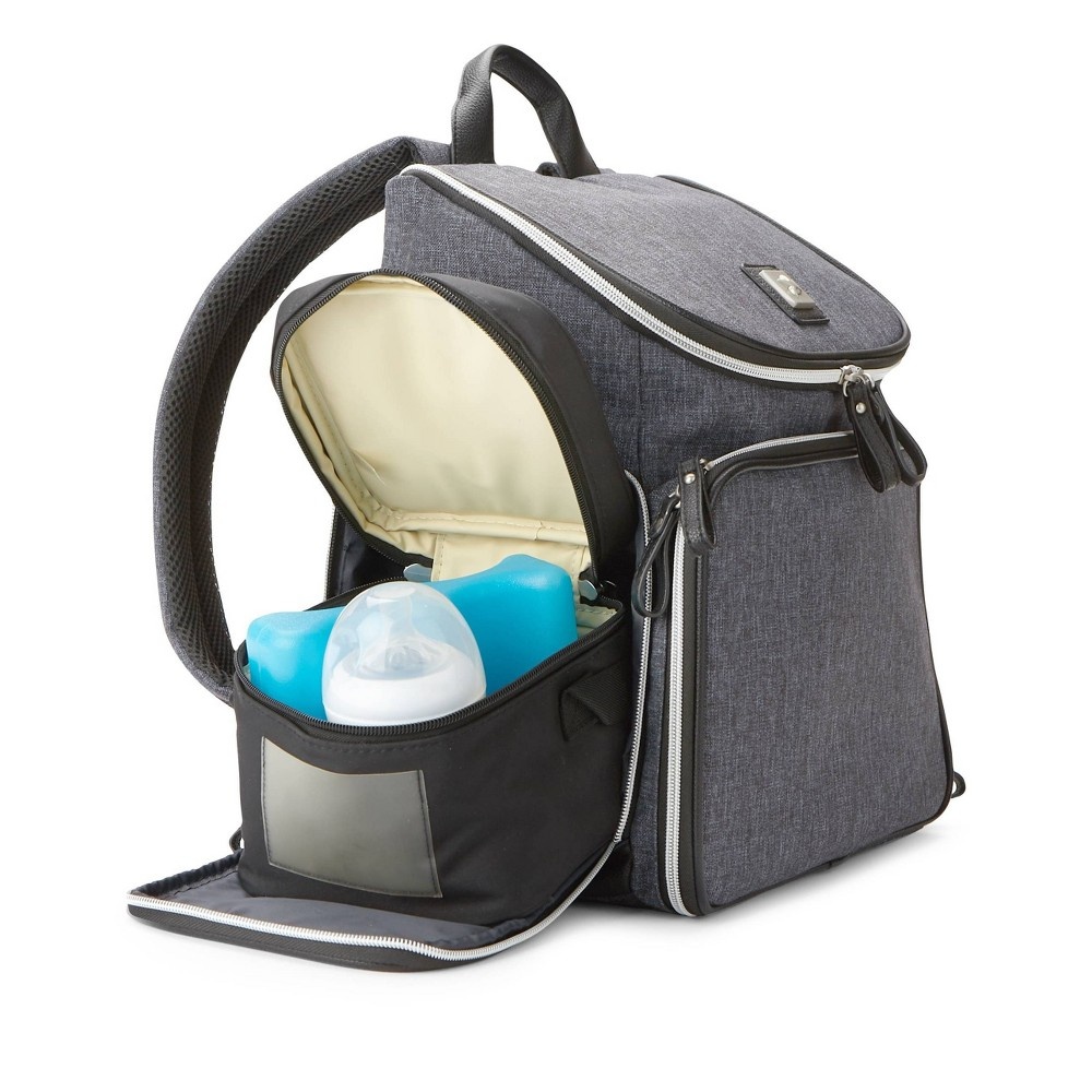 slide 10 of 14, Bananafish Breast Pump Backpack - Navy, 1 ct