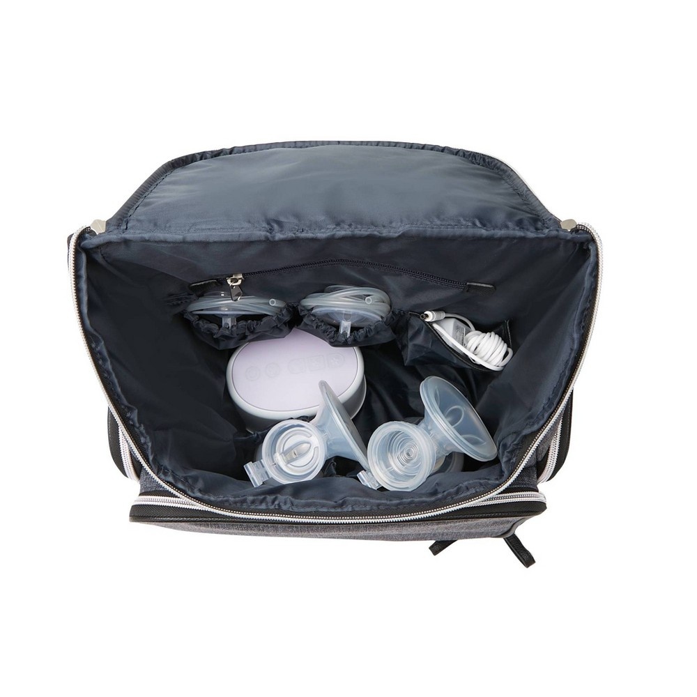 slide 11 of 14, Bananafish Breast Pump Backpack - Navy, 1 ct