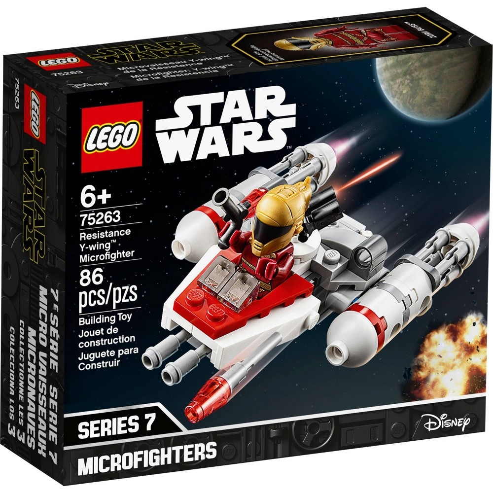 slide 4 of 7, LEGO Star Wars Resistance Y-wing Microfighter Cool Toy Building Kit 75263, 1 ct