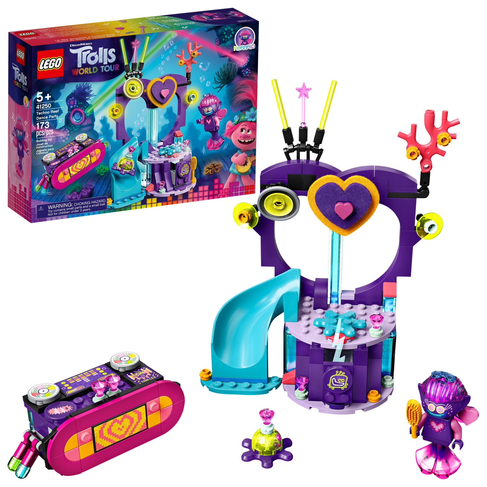 slide 1 of 7, LEGO Trolls World Tour Techno Reef Dance Party 41250 Building Kit, 1 ct