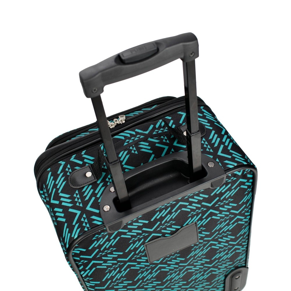 slide 7 of 12, Skyline Luggage Set - Black Aztec, 3 ct