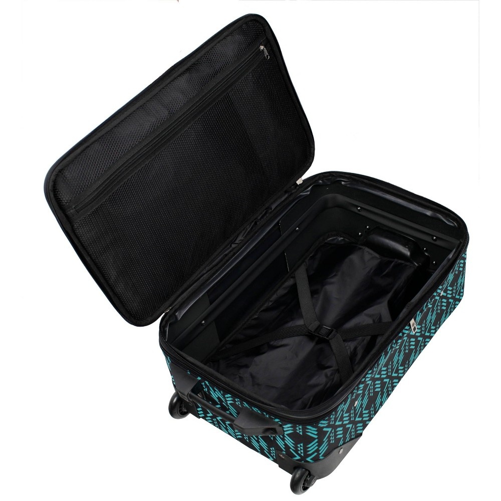 slide 8 of 12, Skyline Luggage Set - Black Aztec, 3 ct