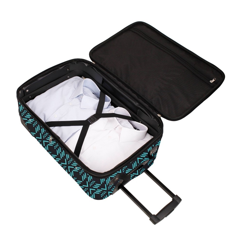 slide 9 of 12, Skyline Luggage Set - Black Aztec, 3 ct