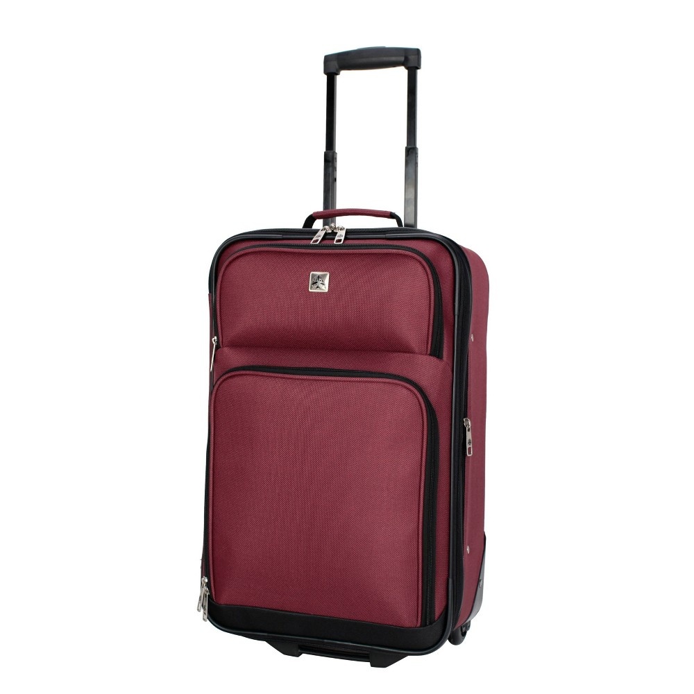 slide 3 of 12, Skyline Luggage Set - Solid Burgundy, 3 ct