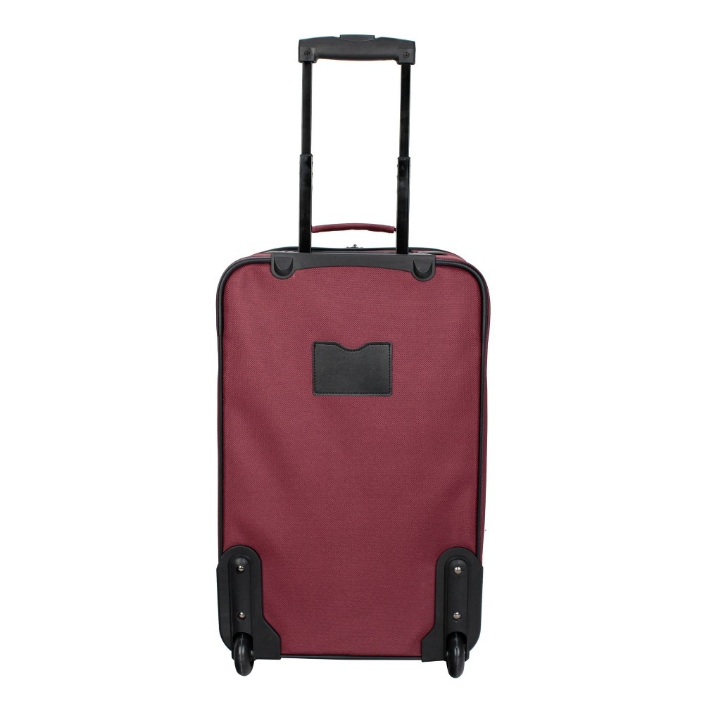 slide 5 of 12, Skyline Luggage Set - Solid Burgundy, 3 ct