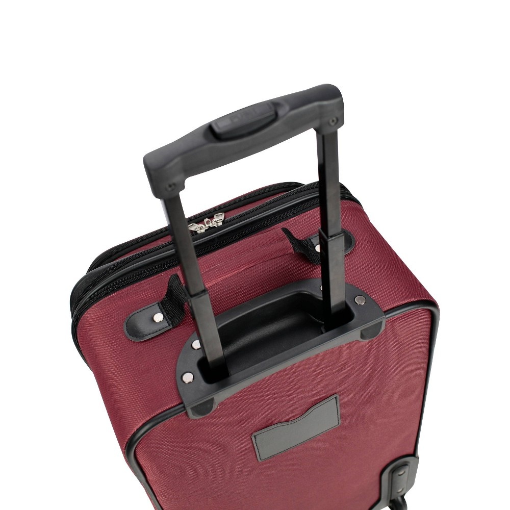 slide 7 of 12, Skyline Luggage Set - Solid Burgundy, 3 ct