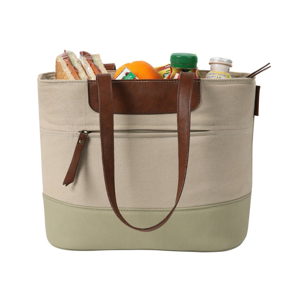 slide 4 of 5, Arctic Zone Canvas Collection Lunch Tote - Desert, 1 ct