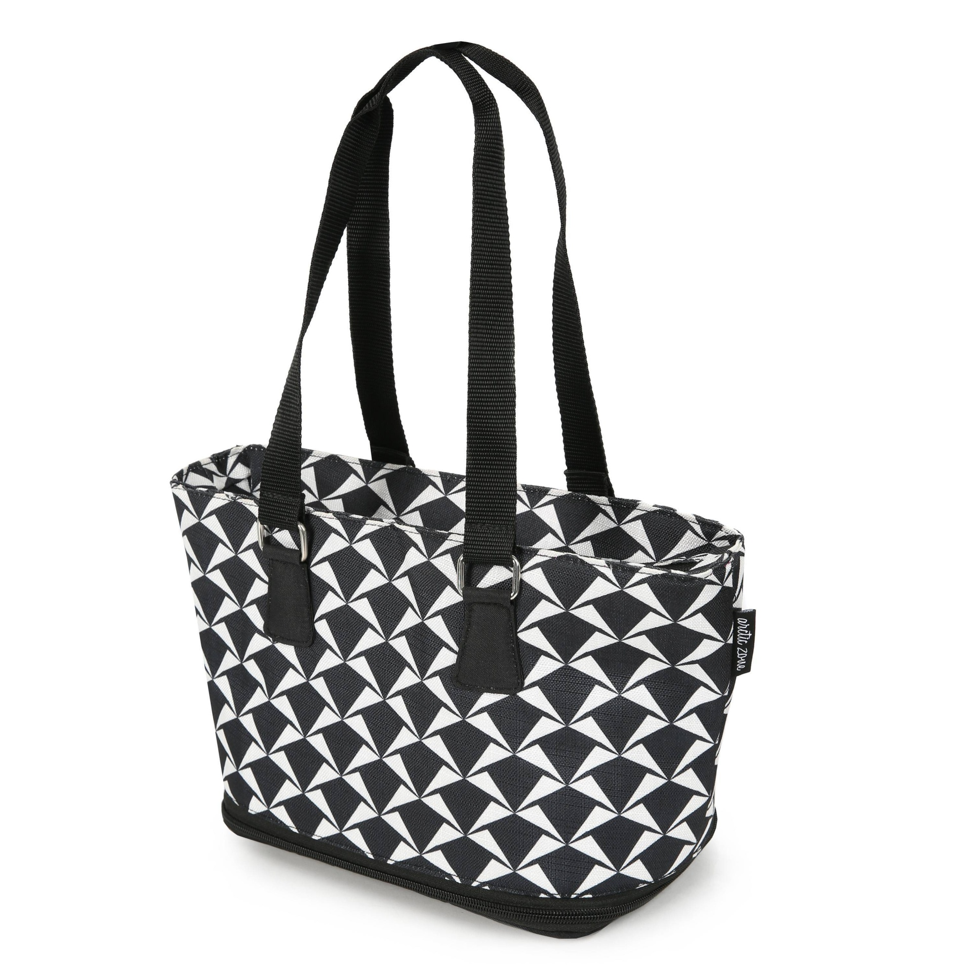 slide 1 of 7, Arctic Zone Andorra Expandable Lunch Tote - Crimp Geo, 1 ct