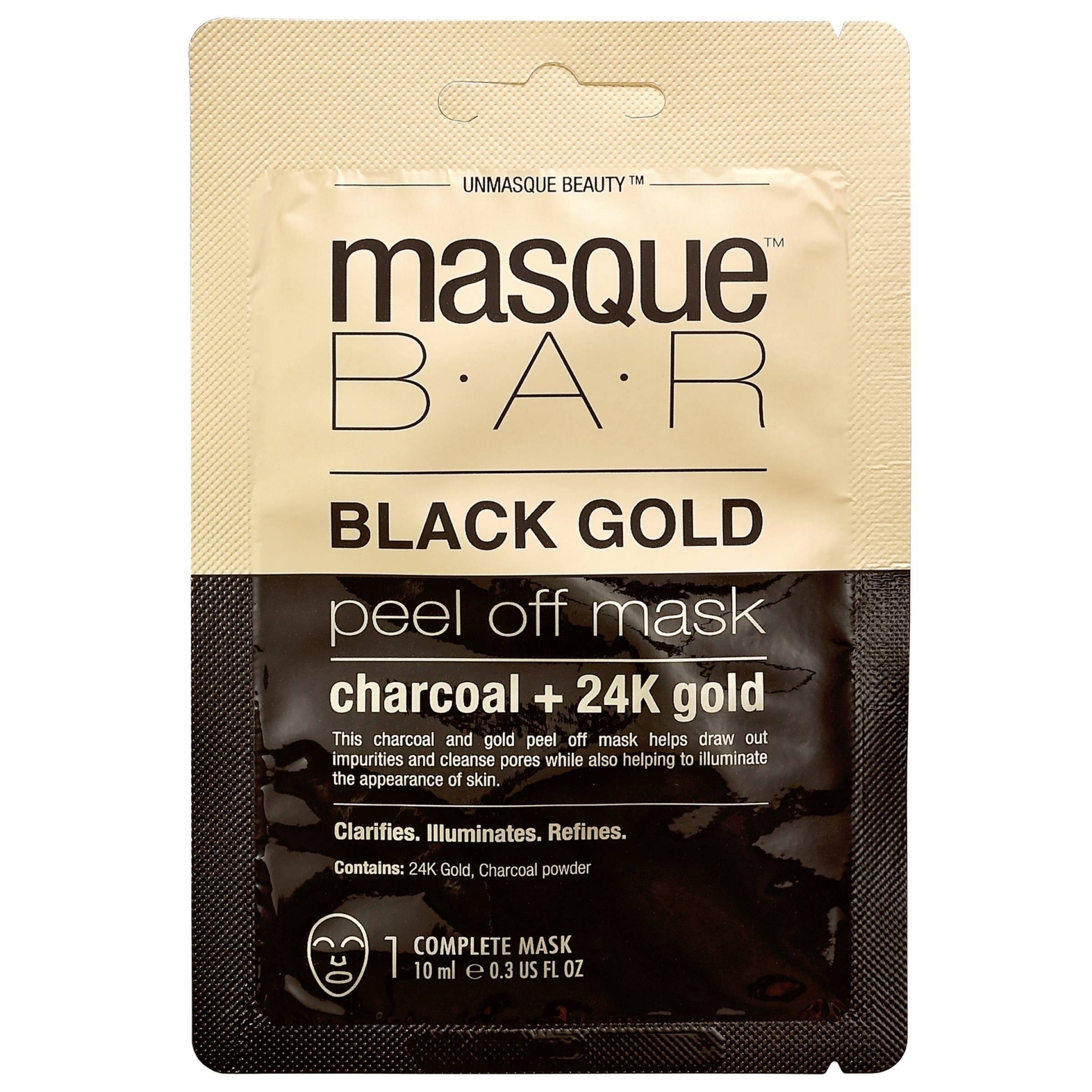 slide 1 of 4, Masque Bar Peel Off Mask - Black Gold, 0.3 fl oz