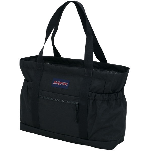 slide 4 of 8, Jansport 600 Denier Polyester Large Day Tote, 14""H X 19""W X 7""D, 100% Recycled, Black, 1 ct