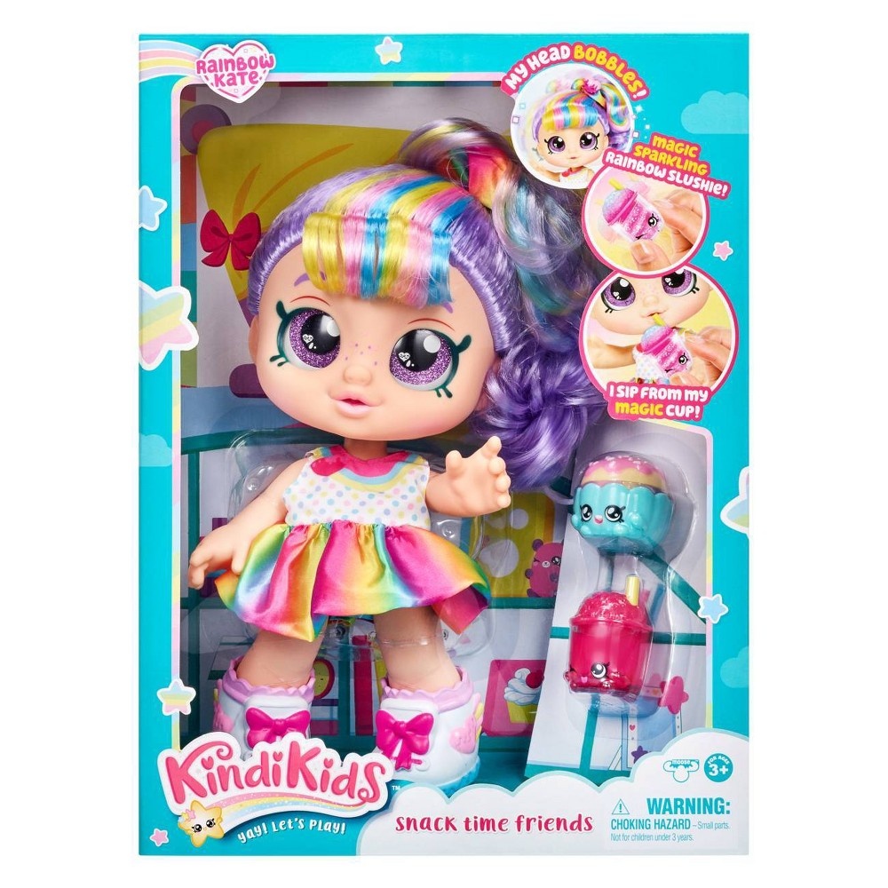 slide 2 of 8, Kindi Kids Snack Time Friends Doll - Rainbow Kate, 1 ct