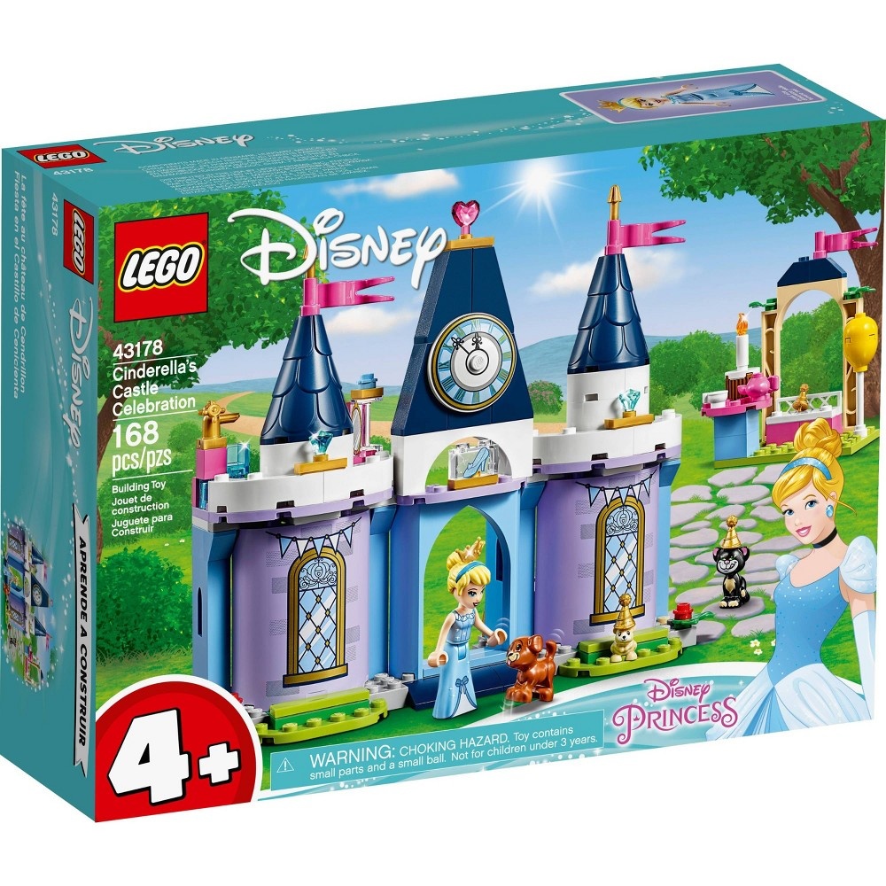 slide 2 of 7, LEGO Disney Cinderella's Castle Celebration 43178 Princess Building Playset, 1 ct