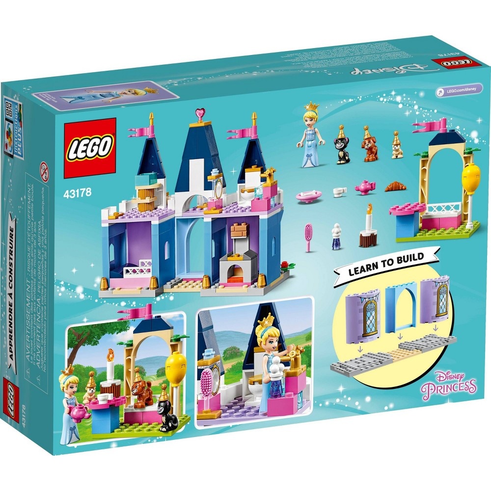 slide 3 of 7, LEGO Disney Cinderella's Castle Celebration 43178 Princess Building Playset, 1 ct