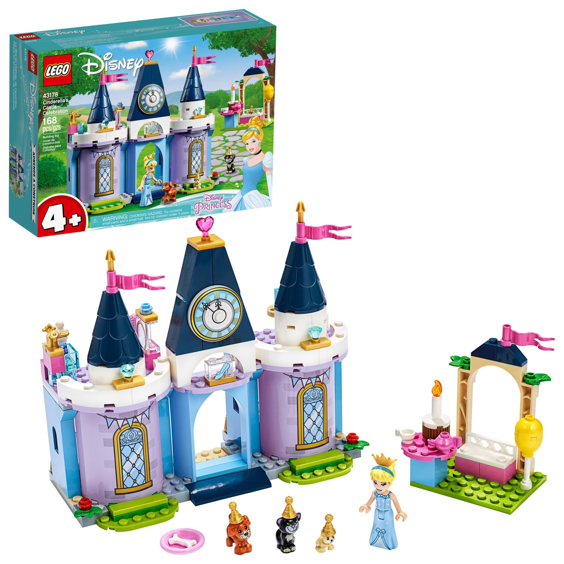 slide 1 of 1, LEGO Disney Cinderella's Castle Celebration 43178 Princess Building Playset, 1 ct