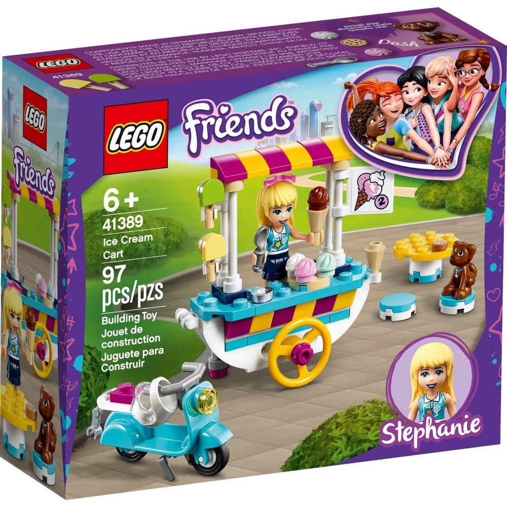 slide 4 of 7, LEGO Friends Ice Cream Cart Toy Playset Building Kit 41389, 1 ct