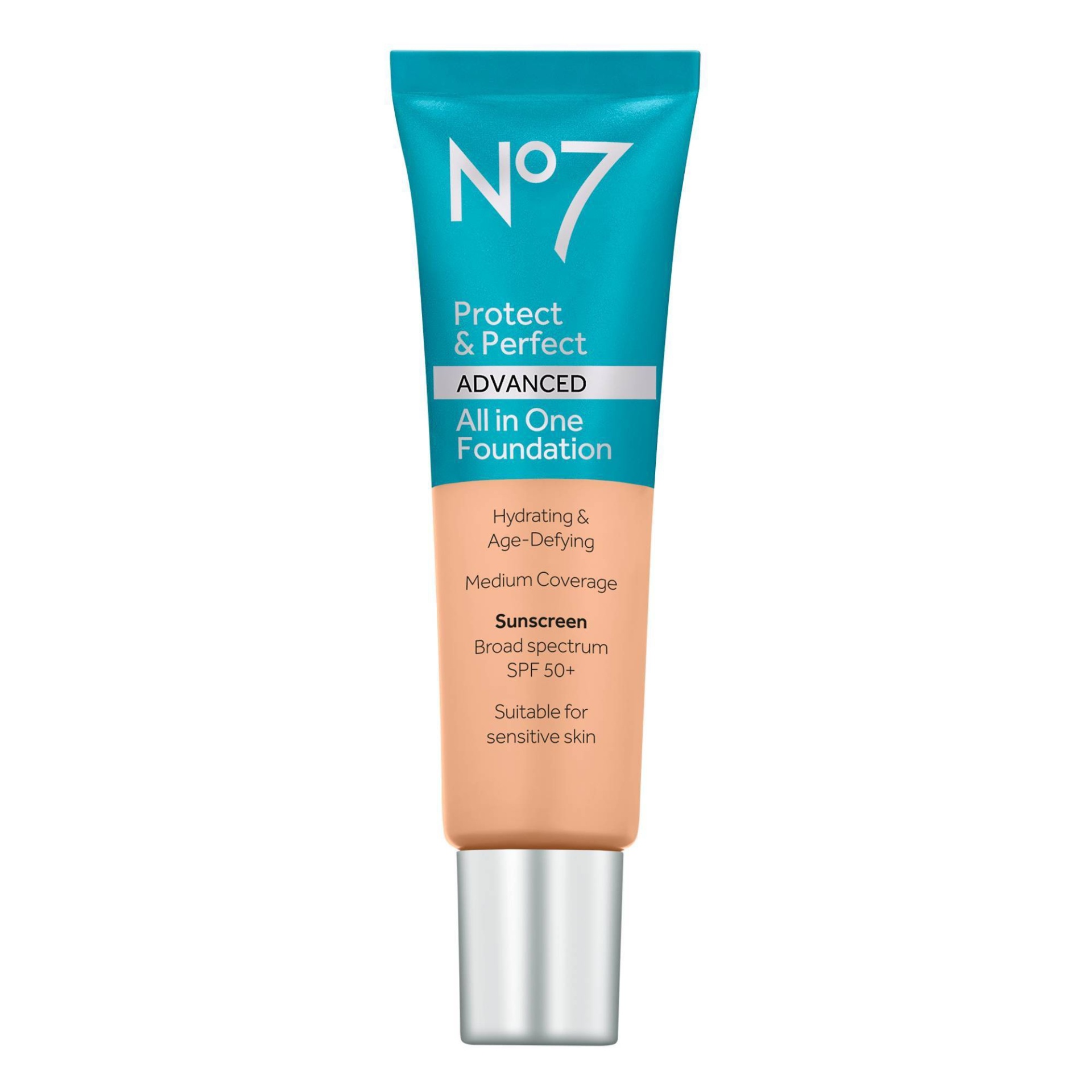 slide 1 of 3, No7 Protect & Perfect Advanced All in One Foundation SPF 50 - 11 Toffee - 1 fl oz, 1 fl oz