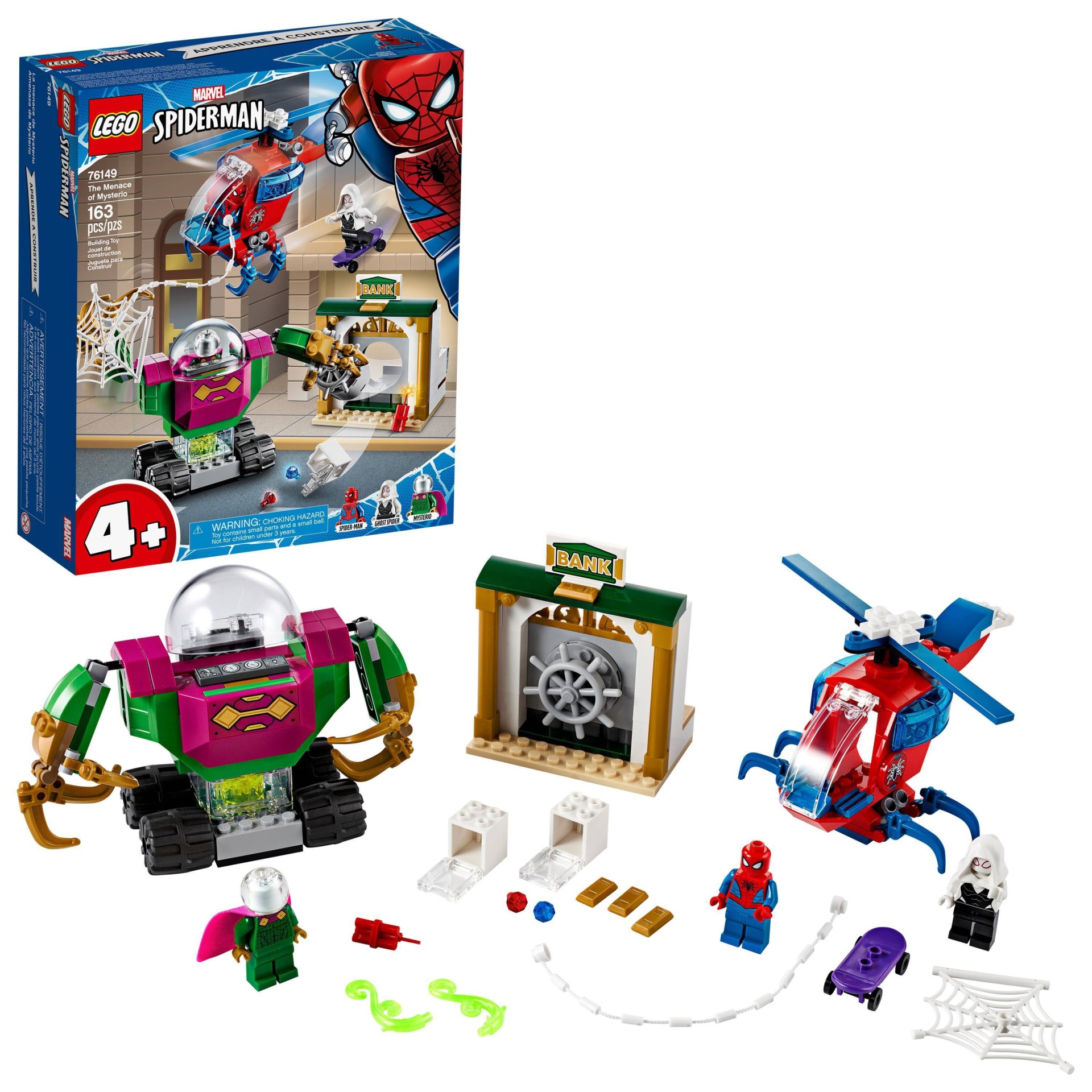 slide 1 of 7, LEGO Marvel Spider-Man The Menace of Mysterio Superhero Playset with Ghost Spider Minifigure 76149, 1 ct