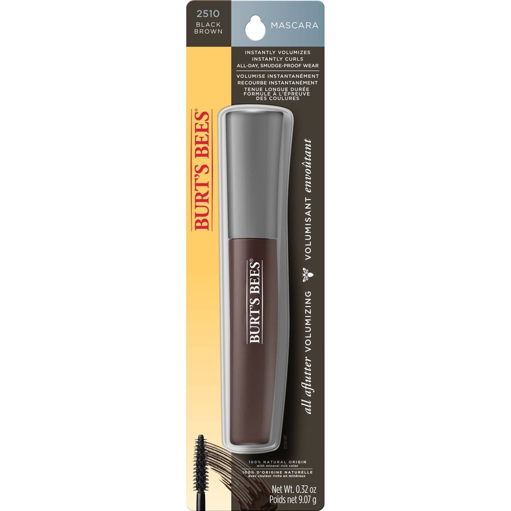 slide 4 of 5, Burt's Bees Multi Benefit Mascara Black Brown, 0.32 fl oz