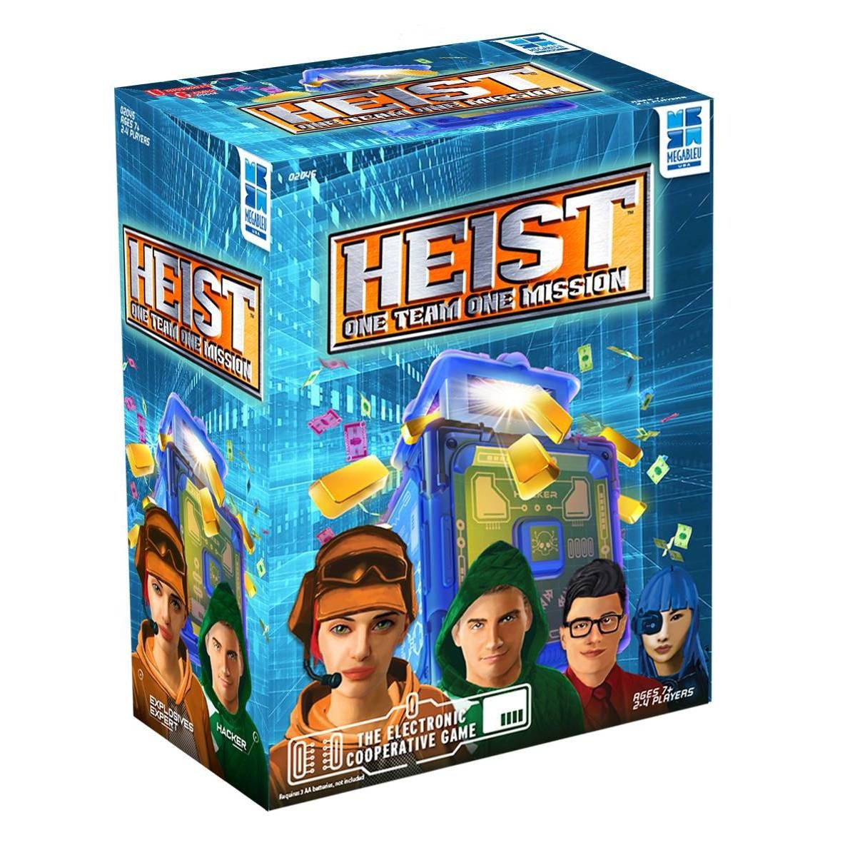 slide 1 of 2, University Games Heist! Electronic Game, 1 ct