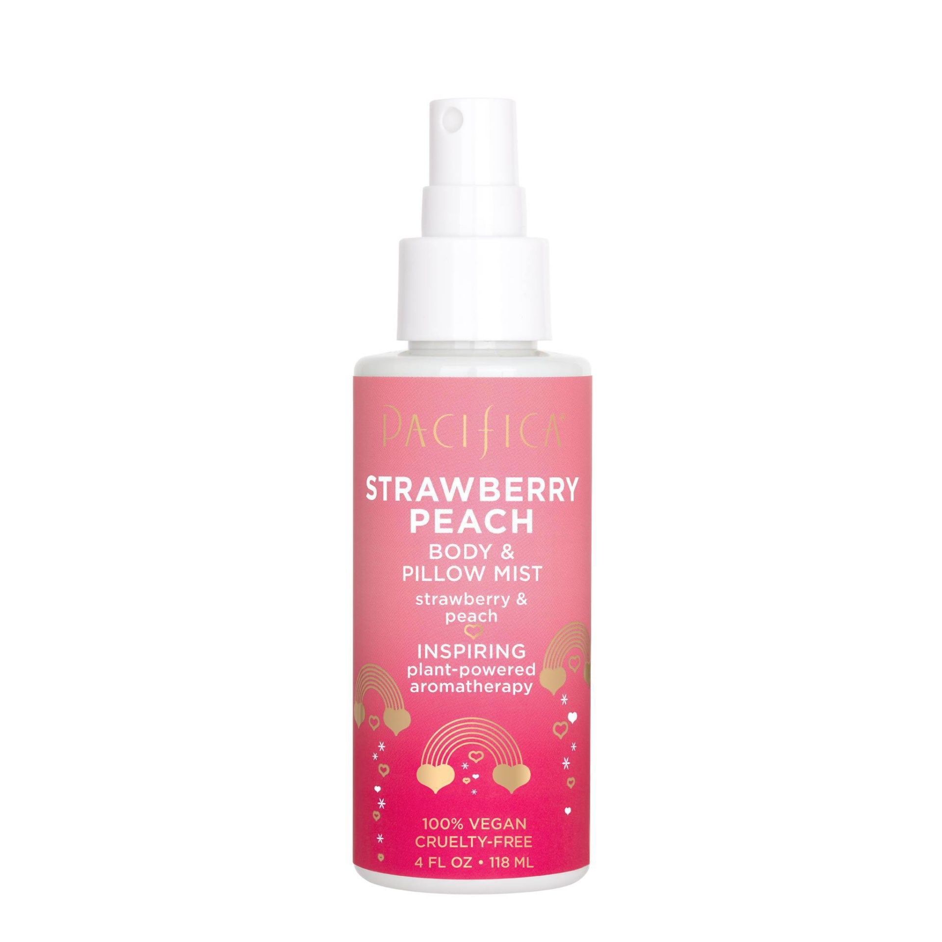 slide 1 of 3, Pacifica Strawberry Peach Body and Pillow Mist, 4 fl oz