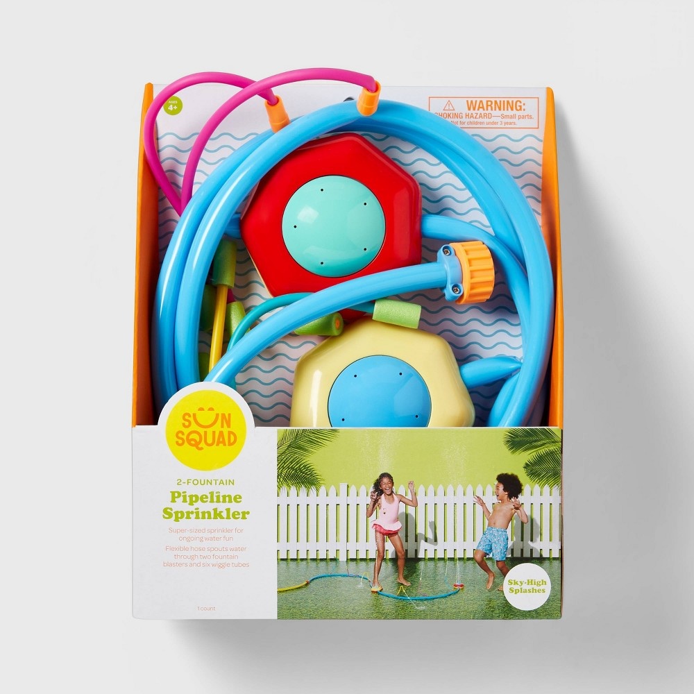 slide 4 of 4, Wet & Wild Hydro Twist Pipeline Sprinkler - Sun Squad, 1 ct