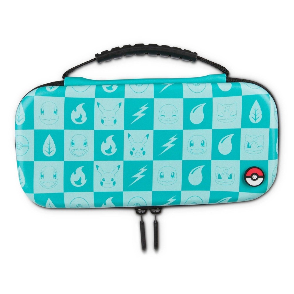 slide 6 of 6, PowerA Protection Case Kit for Nintendo Switch Lite - Pokemon Turquoise Checkered, 1 ct